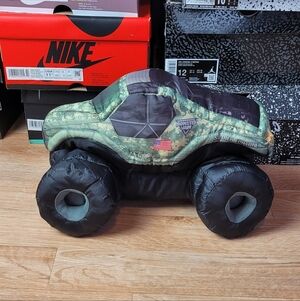 Camo Monster Truck Plush Toy